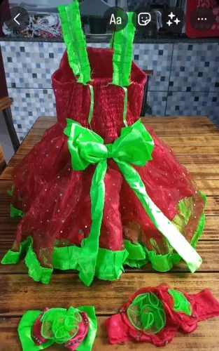 Vestido infantil MORANGUINHO