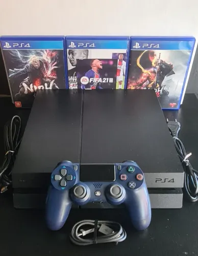PS4 FAT 500GB MELHOR VERSÃO (SEMI-NOVO) C/ GARANTIA_SOMOS LOJA FÍSICA NO CENTRO DE CAXIAS