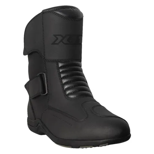 Bota Motociclista X11 Cruiser Couro Sintético Cano Médio Masc. Preto