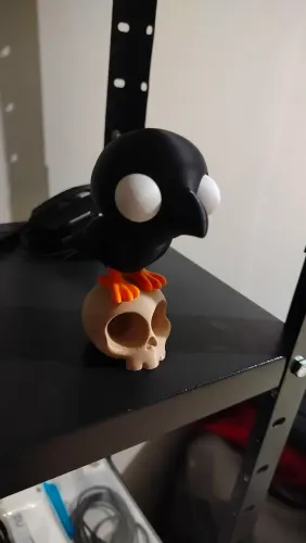 Corvo com caveira