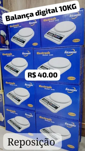 Balança Digital 10kg - Átomo - Nova - R$40,00