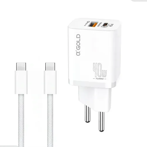 Carregador turbo potência 40W
