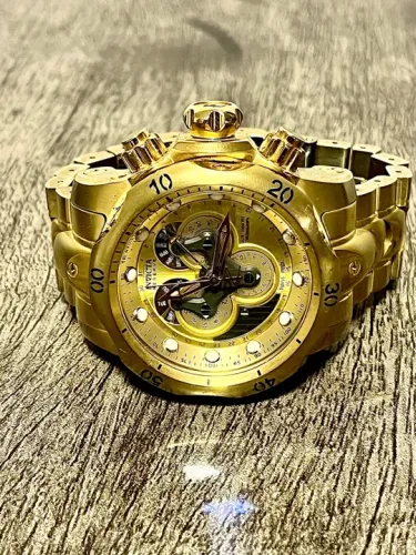 Relógio Invicta 14462 Venom Hybrid Banhado Ouro 18k Original