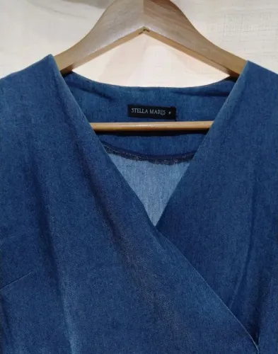 Vestido jeans transpassado Stella Maris