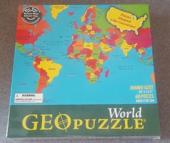 Puzzle mapa mundi da Geo Toys