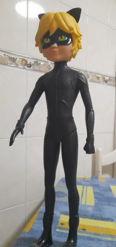 Boneco CAT Noir original (SEM BASTÃO) 56 cm altura