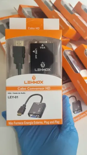Conversor HDMI para VGA LEHMOX ( BARRETO INFORMÁTICA)