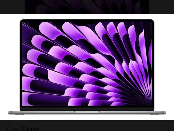 MacBook Air 13' M3 - 16GB RAM - 256GB SSD LACRADO, NA CAIXA