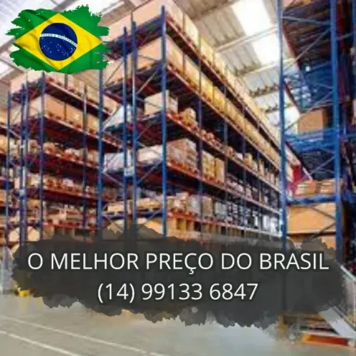 Porta palete estrutura de aço p/ indústria