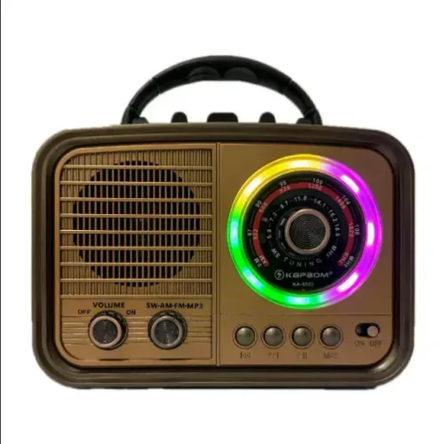 RADIO PORTÁTIL KAPBOM RETRO, AM/FM, BLUETOOTH, LANTERNA - KA-5583