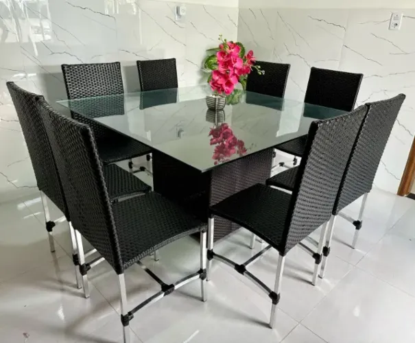 MESA DUBAI COM 08 CADEIRAS