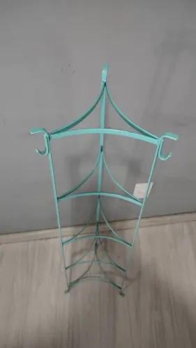 Suporte / Prateleira de Canto em Ferro para Plantas e Decoração