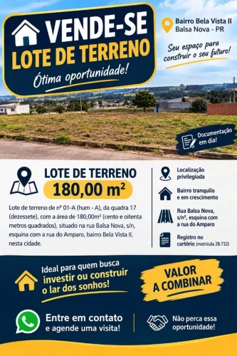 Vende-se Lote em Curvelo