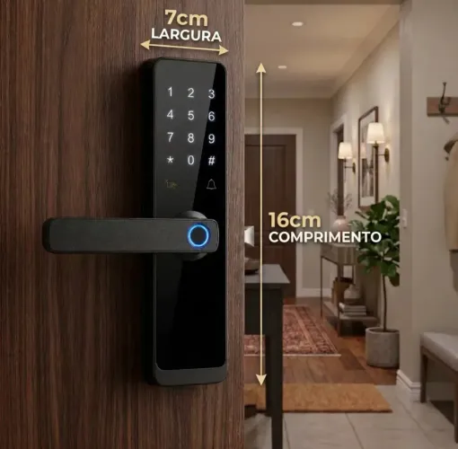 Fechadura Eletrônica digital com cartão e chave