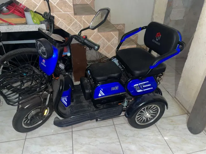 Triciclo Elétrico Comfort 1000w 3 Lugares Bagageiro Dream B