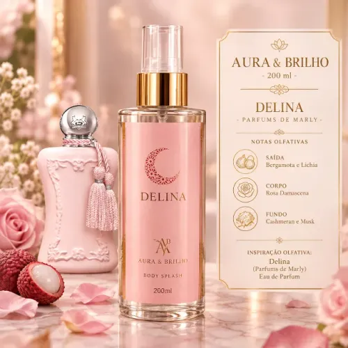 Body Splash Delina 200ml - Perfume Feminino Importado