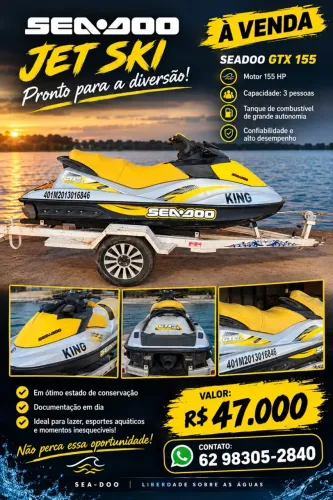 Jet ski muito conservado sem detalhes todas as revisões feitas recentemente