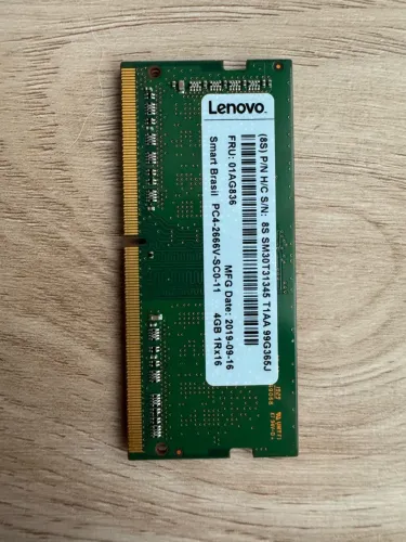 Memória RAM 4GB DDR4 2666MHz Notebook - Lenovo Original