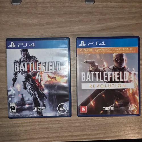 Battlefield 1 e 4 PS4 (LEIA A DESCRIÇÃO)