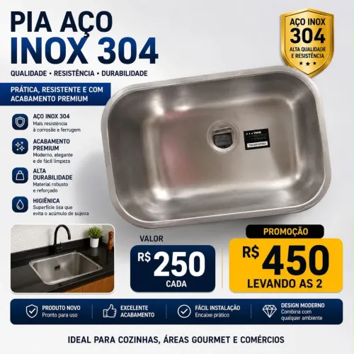 Cuba Inox para pia