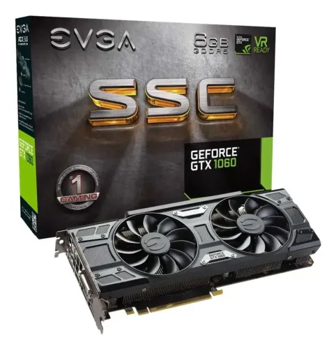 Placa de video gtx 1060 6GB EVGA