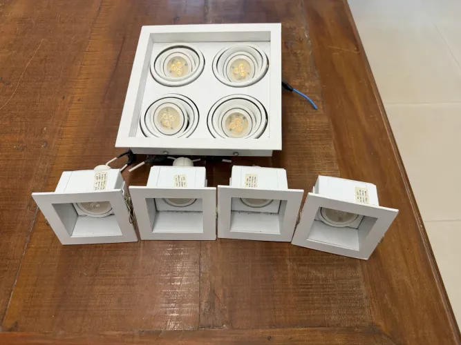Luminárias com lâmpadas de led