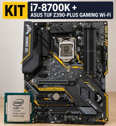 KIT UPGRADE GAMER i7-8700K + ASUS TUF Z390-PLUS GAMING Wi-Fi