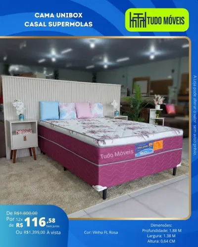*CAMA UNIBOX CASAL SUPERMOLAS zap *