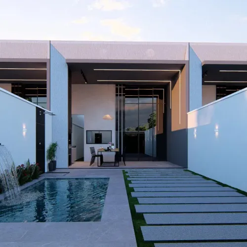 casa com três suítes no centro do Eusébio - 124m²