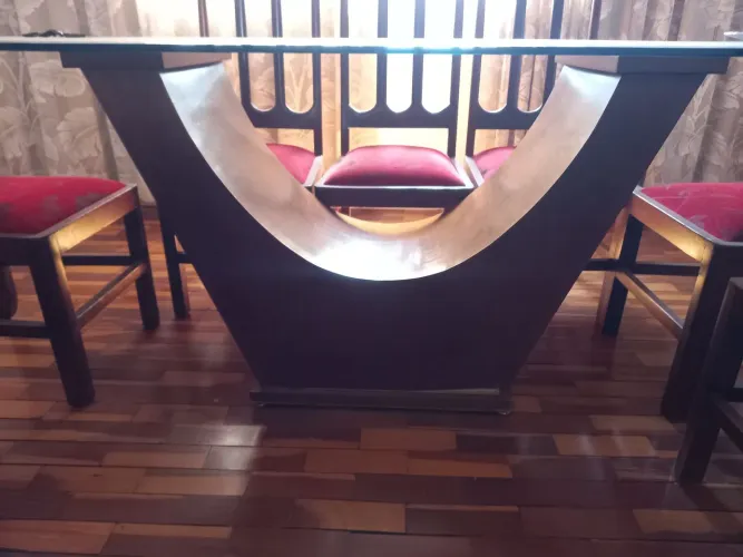 Mesa de vidro 8 lugares