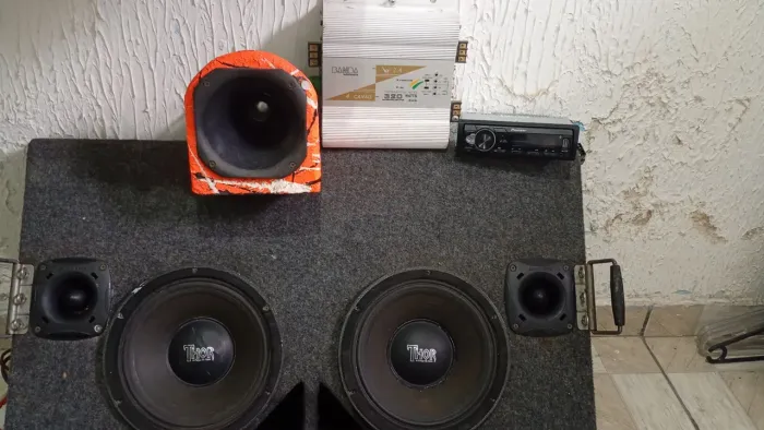  Rádio, Som automotivo,caixa de som, módulo, aparelho 