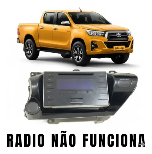 Radio C/ Moldura Toyota Hilux 2016/20 ( Radio Não Funciona )