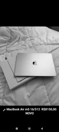 MacBook Air m5 silver NOVO LACRADO