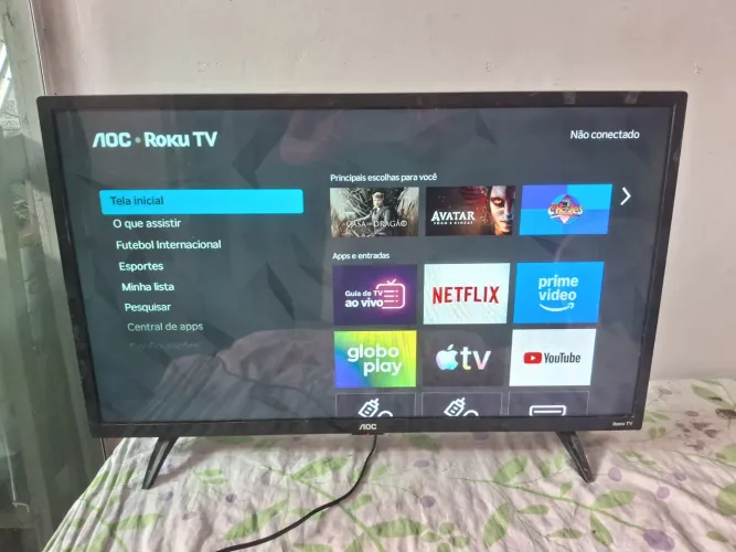 Smart TV aoc roku 32 polegadas 