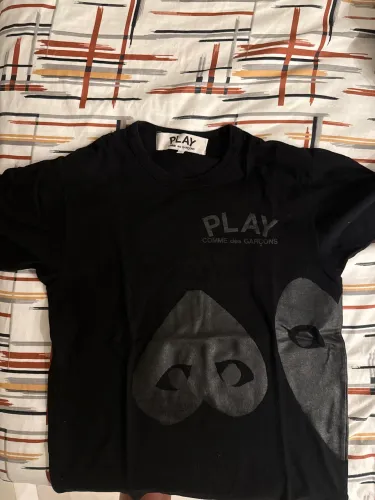 Camisa comme des garçons preta, tamanho S