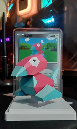 Suporte para carta pokemon 151 Porygon figure original