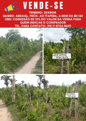 Terreno no Arraial 4 mil quadrados