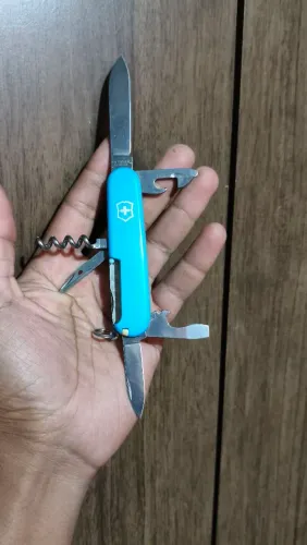 Canivete suíço Victorinox Spartan azul turquesa raro