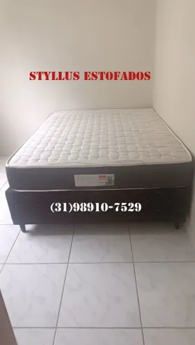 Cama box casal com colchão
