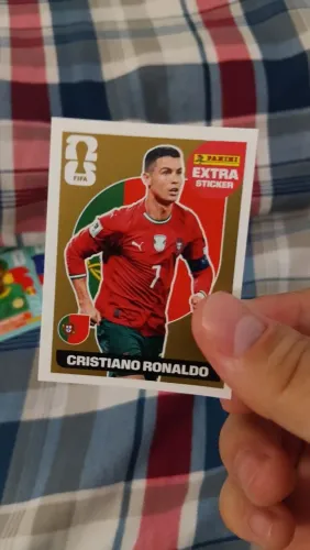 Cristiano Ronaldo - Extra Sticker Dourado [Extremamente raro]