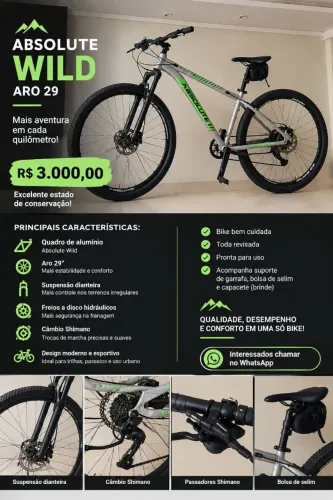 Bicicleta Absolute Wild -Aro 29
