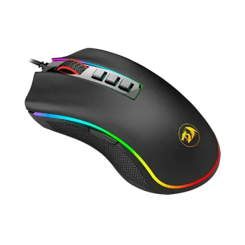 Mouse Gamer Redragon King Cobra FPS, RGB, Com Fio, 16.000 DPI, Preto, Novo, Lacrado