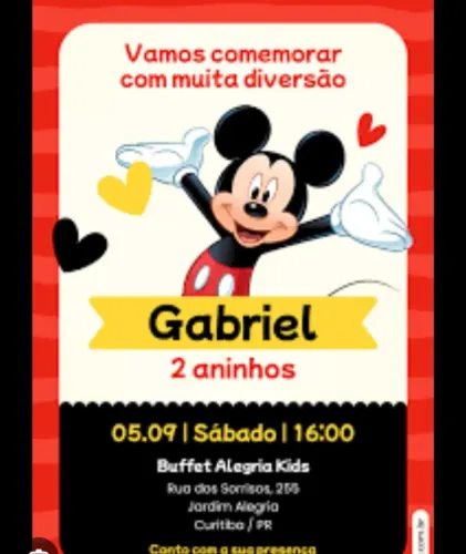 Trabalhamos com,convite de aniversário infantil com foto, etc... só chamar *