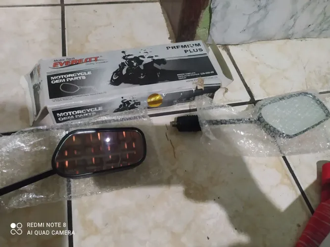 Retrovisor de motocicleta novo zero 