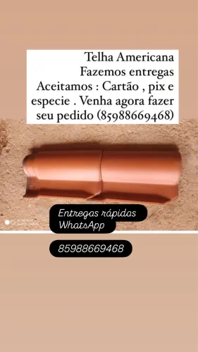 Telha romana e americana
