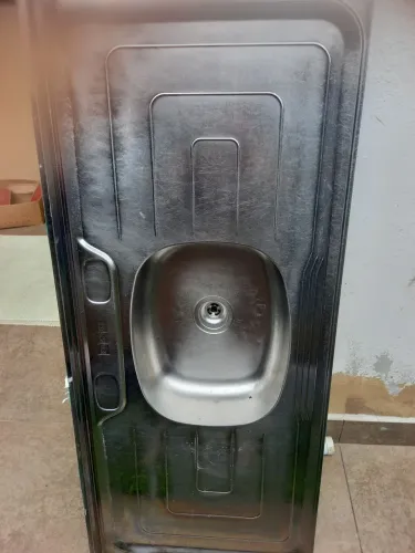 Cuba de inox concretada