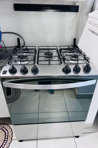 Pra vender rápido, estou mudando. Fogão Brastemp - 5 Bocas