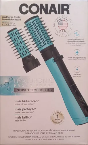 Escova Secadora Rotativa Rotating Hyaluronic Conair
