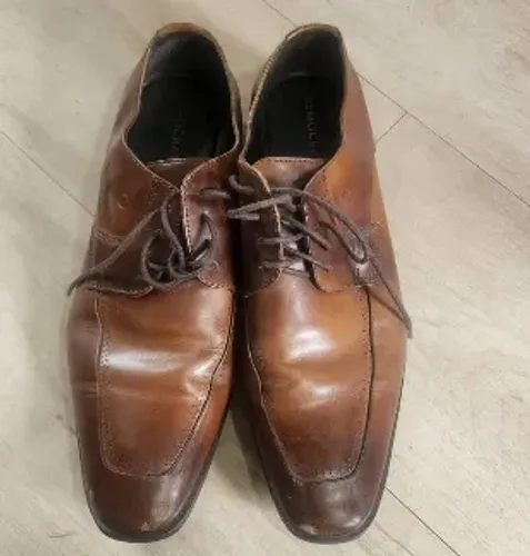 Sapato Social Democrata Couro Marrom Masculino Tam. 41