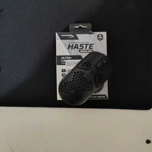 mouse hyperx pulsefire haste wirelles preto